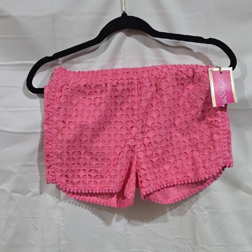Lilly Pulitzer for Target Pink Eyelet High Waist Shorts